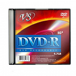ДИСК DVD-R VS 16X, 4,7GB, SLIM /1/5/