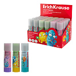 КЛЕЙ КАРАНДАШ 15 ГР. ERICHKRAUSE EASY STICK JOLLY FRIENDS, АССОРТИ, ДИСПЛЕЙ /24/384/