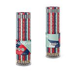 КАРАНДАШ Ч/Г ERICHKRAUSE DOTS, HB, ТРЕХГРАН. С ЛАСТИКОМ, ЗАТОЧЕН. АССОРТИ, ТУБУС /42/252/2016/