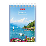 БЛОКНОТ 40 Л, А7, КЛ, ХАТБЕР. ВЕЛИКОЛЕПНЫЕ ПЕЙЗАЖИ, МЕЛ. ОБЛ. НА ГРЕБНЕ /120/