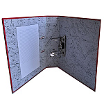 РЕГИСТРАТОР 7,5 СМ. PP, РАЗБОРНЫЙ, МЕТАЛЛ. УГОЛ, КРАСНЫЙ /50/РФ