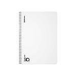 ТЕТРАДЬ 100 Л, B5, КЛ. ERICHKRAUSE IQ FINE LINE, CLASSIC, БЕЛЫЙ, ПЛАСТ. ОБЛ. НА СПИРАЛИ /2/12/ РФ