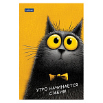 БЛОКНОТ 40 Л, А6, КЛ. ХАТБЕР. PREMIUM. ПУШИСТЫЙ ФИЛОСОФ, МЕЛ. ОБЛ. ГЛЯНЦ. ЛАМ. СКЛЕЙКА /6/120/
