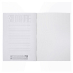 ТЕТРАДЬ 96 Л, А4, КЛ, ХАТБЕР. ОДНОТОННЫЙ. АРКТИЧЕСКИЙ БЕЛЫЙ, ЛАМ. МЯГКОЕ КАСАНИЕ, НА СКОБЕ /3/15/