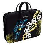 ПАПКА НА МОЛНИИ, А4+, ERICHKRAUSE SPORT DNA, ТЕКСТИЛЬ, С РУЧКАМИ, ЧЕРНЫЙ /24/ РФ