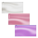 КОНВЕРТ ПЛАСТ. НА МОЛНИИ, ERICHKRAUSE GLOSSY CANDY TRAVEL ZIP, 0,18 ММ, АССОРТИ /12/168/