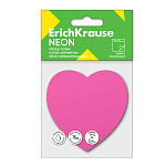 БЛОК Д/ЗАПИСИ 50Л. ERICHKRAUSE HEART NEON, БУМАГА, РОЗОВЫЙ /24/768/