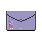 КОНВЕРТ ПЛАСТ. НА КНОПКЕ, A4, ERICHKRAUSE MATT MANGA, 0,6 ММ, ОБШИТЫЙ, НЕПРОЗР. АССОРТИ /4/64/ РФ