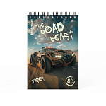 БЛОКНОТ 80 Л, А6, КЛ. ERICHKRAUSE ROAD BEAST, MIX-PACK, НА СПИРАЛИ /4/64/