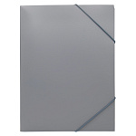 ПАПКА НА РЕЗИНКАХ ПЛАСТ, А4, SILWERHOF, 15 ММ, 0.5 ММ, СЕРЫЙ /80/2062992