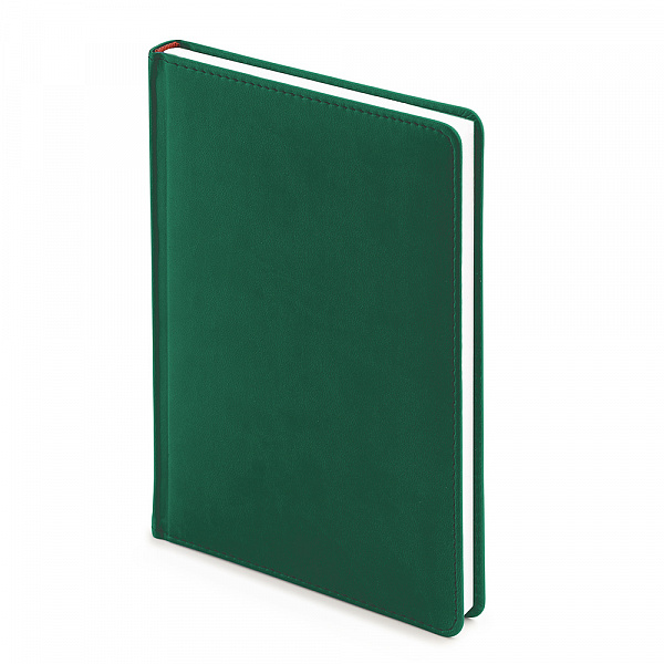 ЕЖЕДНЕВНИК НЕДАТИР, A5+, БАРХАТ, ТЕМНО-ЗЕЛЕНЫЙ /12/ РФ