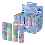 КЛЕЙ КАРАНДАШ 19 ГР. ERICHKRAUSE EASY STICK PASTEL BLOOM, АССОРТИ, ДИСПЛЕЙ /24/384/