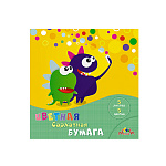 БУМАГА ЦВЕТНАЯ БАРХАТНАЯ 20*20 СМ, 05 Л. СЕЛФИ, 5 ЦВ. В ПАПКЕ /100/