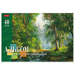 АЛЬБОМ Д/РИС. 40 Л. А4, ХАТБЕР. СТРАНА ГРЕЗ, НА СКОБЕ /5/7/35/ РФ