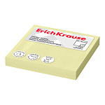 БЛОК Д/ЗАПИСИ 75*75 ММ, 100Л. ERICHKRAUSE, БУМАГА, ЖЕЛТЫЙ /12/384/