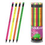 КАРАНДАШ Ч/Г ERICHKRAUSE JOY®, HB,  ПЛАСТ, КОРПУС, С ЛАСТИКОМ, ЗАТОЧЕН. АССОРТИ /42/210/2016/