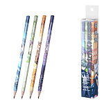 Набор из 12 чернографитных карандашей ErichKrause Manga, трехгранных, HB (в пэт-боксе)