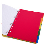 РАЗДЕЛИТЕЛЬ ПЛАСТИКОВЫЙ, BRAUBERG, А4, ПО ЦВЕТАМ, ОГЛАВЛЕНИЕ, 05ШТ/УПАК /100/