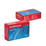 СКРЕПКИ 50 ММ/100 ШТ. ERICHKRAUSE, МЕТАЛЛИЧЕСКИЕ /10/100/