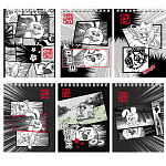 БЛОКНОТ 40 Л, А6, КЛ, ХАТБЕР. СМЕШАРИКИ, МЕЛ. КАРТОН, УФ-ЛАК, НА ГРЕБНЕ /96/ РФ