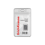 Набор бейджей вертикальных ErichKrause размер вставки 62х91 мм, прозрачный (в коробке по 20 шт.)