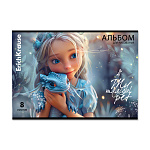 АЛЬБОМ Д/РИС. 08 Л. A4, ERICHKRAUSE MAGIC PET, НА СКОБЕ, MIX-PACK /5/100/