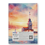 СКЕТЧБУК /АРТБУК/ 104 Л, А5, СВЕТОЧ. ДОМ С МАЯКОМ, 7БЦ, БУМ. БЕЛ. ГЛЯНЦ. ЛАМ. СШИВКА /4/16/