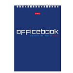 БЛОКНОТ 80 Л, А5, КЛ, ХАТБЕР. OFFICE BOOK, МЕЛ. ОБЛ. УФ-ЛАК, НА ГРЕБНЕ /56/ РФ