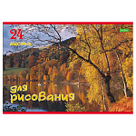 АЛЬБОМ Д/РИС. 24 Л. А4, ХАТБЕР ЭКО. ПЕЙЗАЖИ, НА СКОБЕ /11/55/ РФ