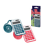 калькулятор 08 разр. erichkrause pc-989 reef, карманный, ассорти /100/200/