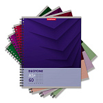 ТЕТРАДЬ 60 Л, А5+, КЛ. ERICHKRAUSE ДУОТОН НЕКСТ, МИКС, НА СПИРАЛИ /4/40/ РФ