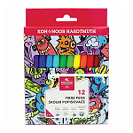 ФЛОМАСТЕРЫ НАБ. 12 ЦВ. KOH-I-NOOR TEENAGE 1002, СМЫВАЕМЫЕ, К/К, Е/П /