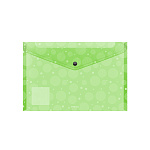 КОНВЕРТ ПЛАСТ. НА КНОПКЕ, A4, ERICHKRAUSE NEON DOTS, 0.18 ММ, АССОРТИ /12/240/