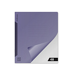 ТЕТРАДЬ 48 Л, А5+, КЛ. ERICHKRAUSE COVERPROBOOK РИФ ИНДИГО, ПЛАСТ. ОБЛ. НА СКОБЕ /5/100/