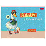 АЛЬБОМ Д/РИС. 32 Л. А4, ХАТБЕР. GUSSI, ТИСН. НА СКОБЕ /9/45/