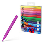 МАРКЕР АКРИЛОВЫЙ ERICHKRAUSE ДУХ ИСКУССТВА, КИСТЬ, НАБОР 12ЦВ. ПЭТ-БОКС /12/144/