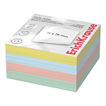 БЛОК Д/ЗАПИСИ 75*75 ММ, 400Л. ERICHKRAUSE, БУМАГА, АССОРТИ /6/96/