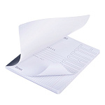 ТЕТРАДЬ 96 Л, А5, КЛ, ХАТБЕР. САПФИР, ОДНОТОН. ЛАМ. НА СКОБЕ /5/30/