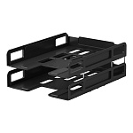 Набор из 2 пластиковых лотков-трансформеров для бумаг ErichKrause Techno, Classic, черный