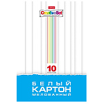 КАРТОН БЕЛЫЙ А4, 10 Л, CREATIVE SET, В ПАПКЕ /20/