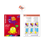 БУМАГА ЦВЕТНАЯ A4, 10 Л, 10 ЦВ. ERICHKRAUSE ВЕСЕЛЫЕ ДРУЗЬЯ, ОДНОСТОРОН. МЕЛ. НА КЛЕЮ /10/70/