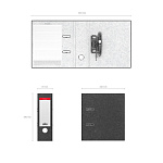 РЕГИСТРАТОР 7 СМ. ERICHKRAUSE BASIC, А5, МРАМОР, ВЕРТ. СЕРЫЙ /10/ РФ