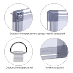 ДОСКА МАГНИТНО-МАРКЕРНАЯ 60*90 СМ, ХАТБЕР, ПОЛОЧКА ДЛЯ АКСЕССУАРОВ /6/