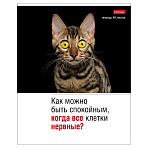 ТЕТРАДЬ 48 Л, А5, КЛ, ХАТБЕР, КОТОЮМОР, НА СКОБЕ /5/100/