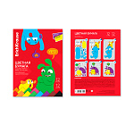 БУМАГА ЦВЕТНАЯ A4, 12 Л, 12 ЦВ. EK, JOLLY FRIENDS, ИГРУШКА, ОДНОСТОРОН. МЕЛ. ФЛУОР. В ПАПКЕ /45/