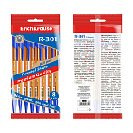 Набор из 8 ручек шариковых ErichKrause R-301 Stick Amber 0.7, цвет чернил синий (в пакете)