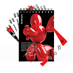БЛОКНОТ 80 Л, А6, КЛ. ERICHKRAUSE BALLOON DOG, MIX-PACK, НА СПИРАЛИ /4/64/