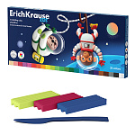 ПЛАСТИЛИН 24 ЦВ, 432 ГР. ERICHKRAUSE KIDS SPACE ANIMALS, СО СТЕКОМ /2/8/