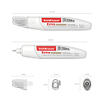 КОР. КАРАНДАШ 12 МЛ, ERICHKRAUSE TECHNO WHITE /12/360/