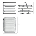 ЛОТОК ГОРИЗ. 3 УРОВНЯ, ERICHKRAUSE, СЕТЧАТЫЙ-МЕТАЛЛ, СЕРЫЙ /12/